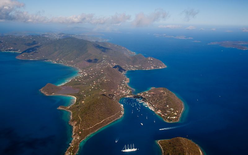 British Virgin Islands Photo from above