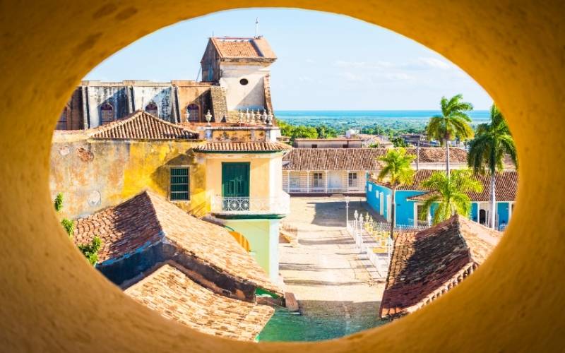 Hole like Window in Town of Trinidad, Cuba