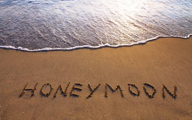 Honeymoon Written on the Sand, Bahamas