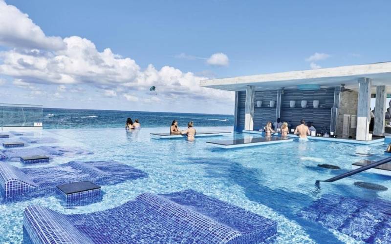 Relax in Pool at Riu Palace Paradise Island Hotel, Bahamas