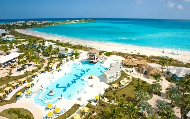 Pool View of Sandals Emerald Bay, Bahamas