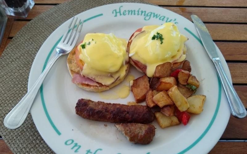 Breakfast Meal at Hemingway's on the Beach, Turks and Caicos Islands