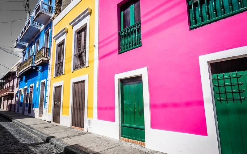 Colorful Apartment on Old San Juan, Puerto Rico