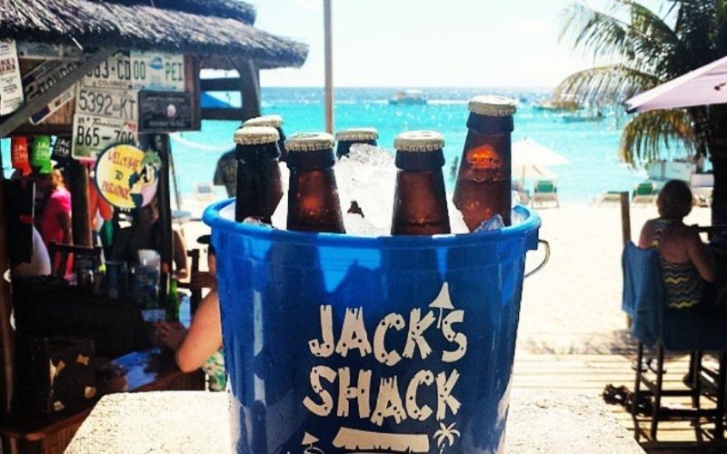 Drink at Jack's Shack Beach Bar & Grill, Turks and Caicos Islands