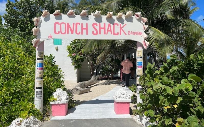 Entrance to Da Conch Shack, Turks and Caicos Islands