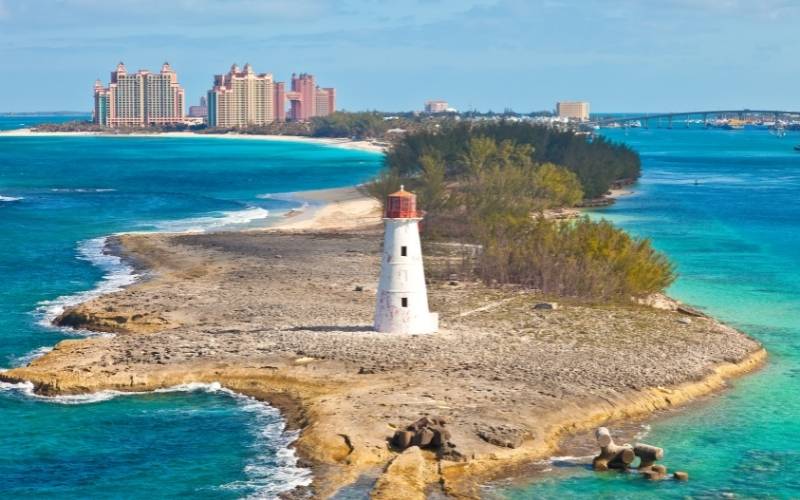 Bell Tower at Paradise Island in Nassau, Bahamas