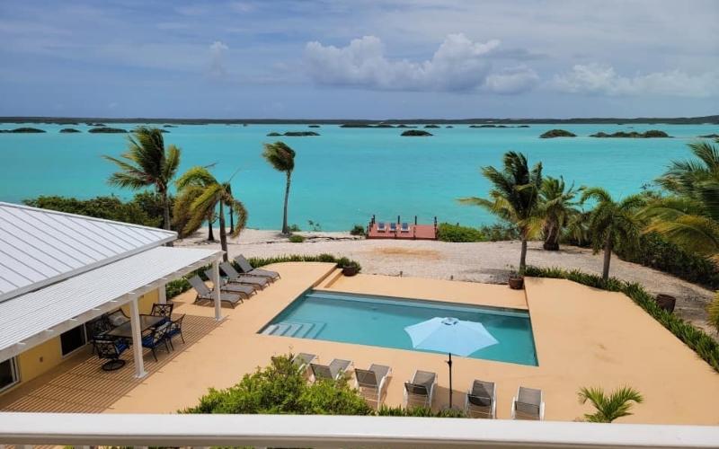 Pool at Beach View Breezy Palms Villa Turks & Caicos