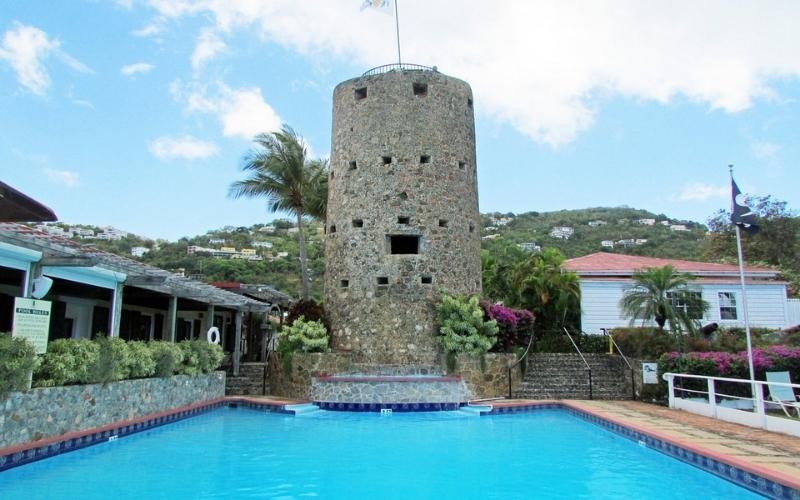 Pool in front of Blackbeard's Castle, St. Thomas Islands US Virgin Island