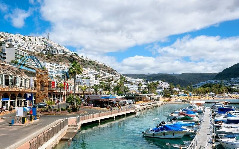 Resort Town and Beach at Gran Canaria Puerto Rico