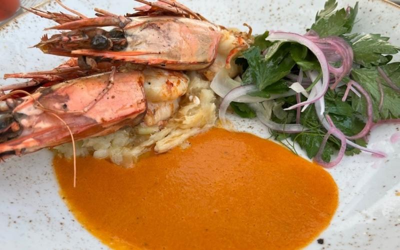 Shrimp Dish at Infiniti Restaurant & Raw Bar, Turks and Caicos Islands