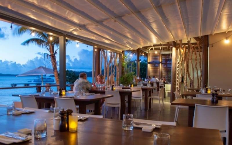 Beach front Eatery at The CocoMaya Hotel, British Virgin Island