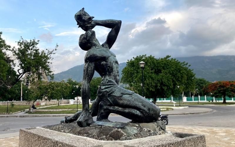 The Statue at National Palace, Port-au-Prince Haiti