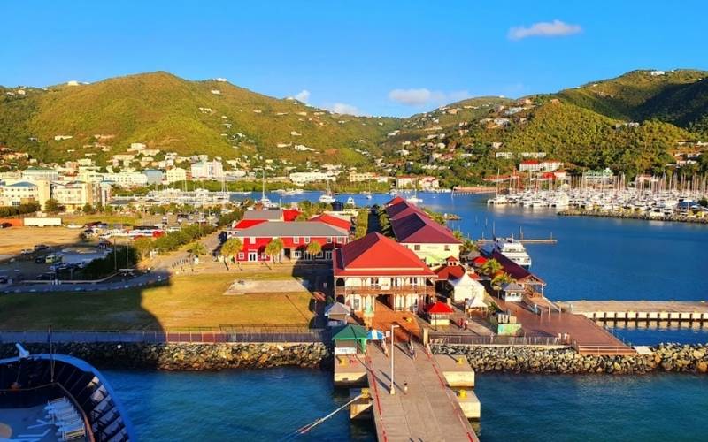 Town Port at Tortola British Virgin Islands