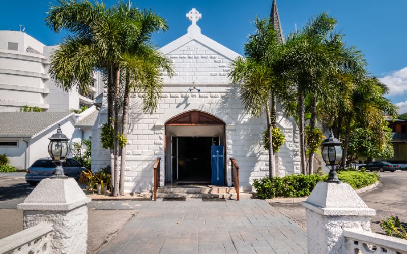 White Church in George Town Grand Cayman, Cayman Island
