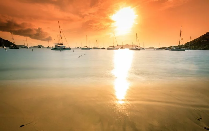 Sunset at British Virgin Islands