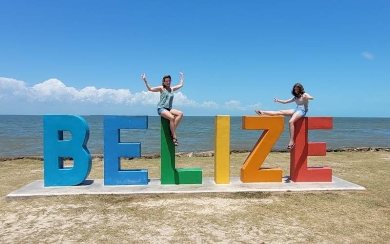 The Rainbow Belize Sign In Belize City