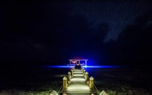 Night at Ray Caye Island Resort, Belize