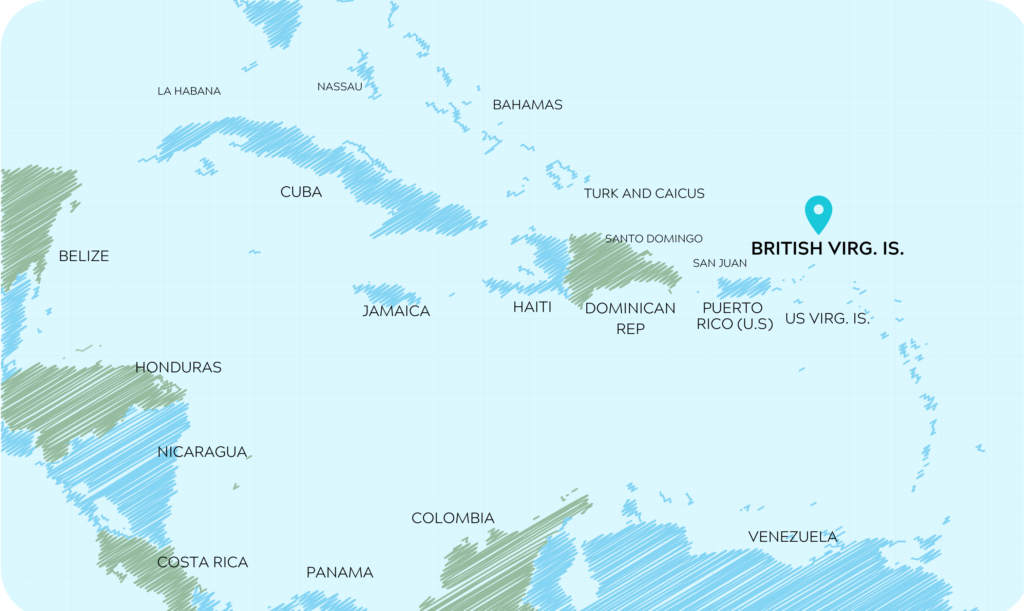 British Virgin Islands Map