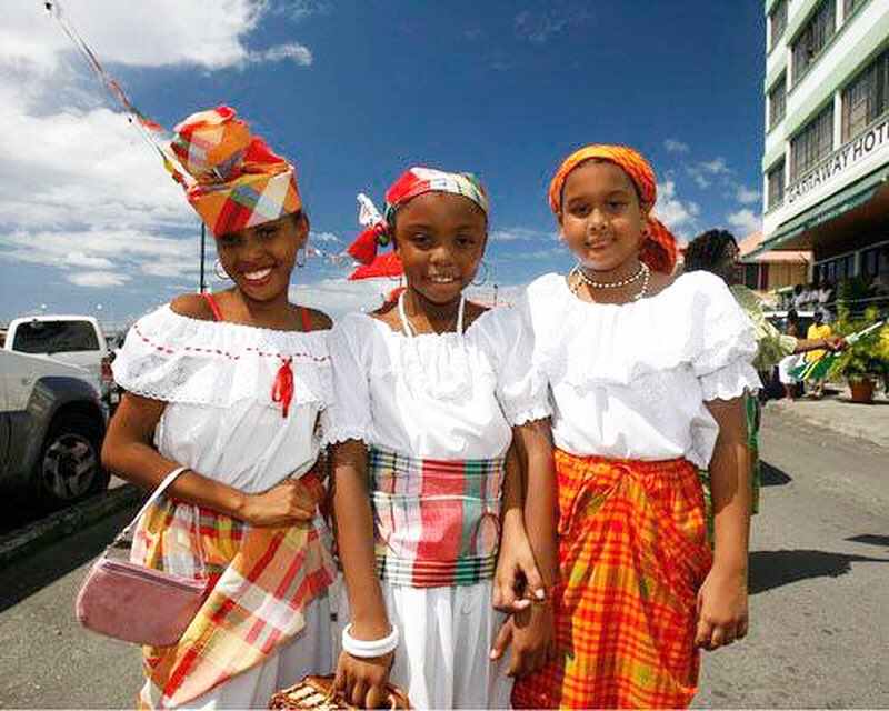 Children Wear in Traditional Haiti Fashion Attire